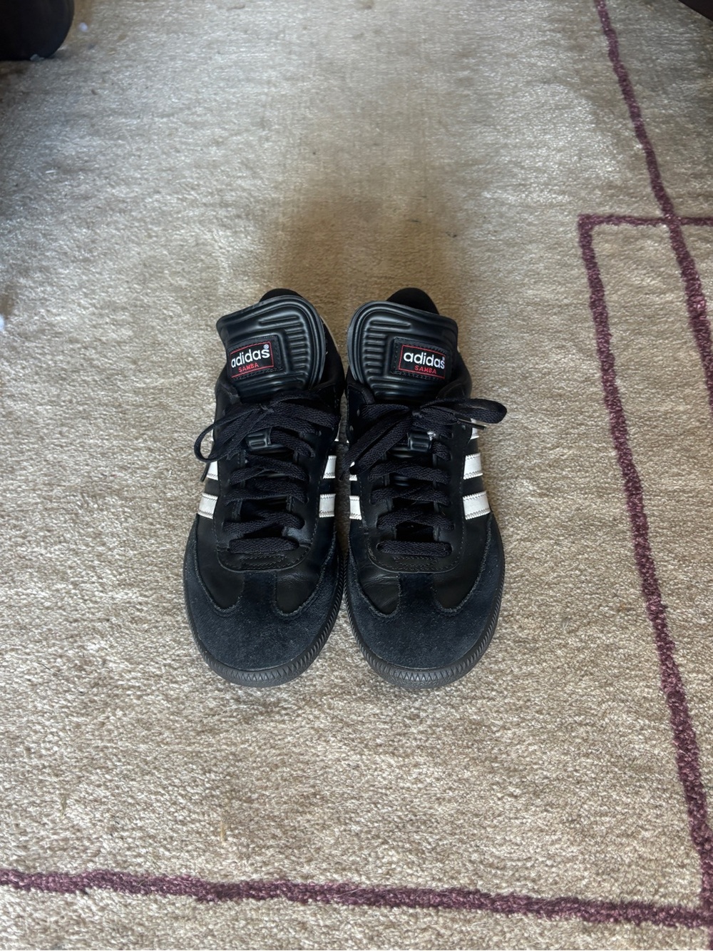 adidas Black Sneakers with White Stripes